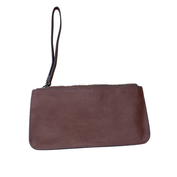 Brown Wristlet Wallet Clutch Zip‎ Around Studded Accent Small Purse - Picture 2 of 7